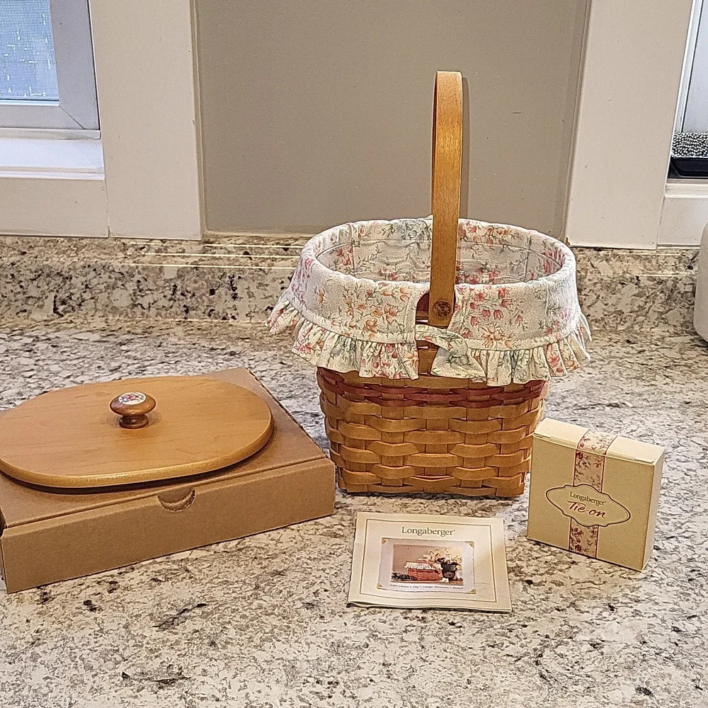 Longaberger Vintage Blossoms Basket Accessories